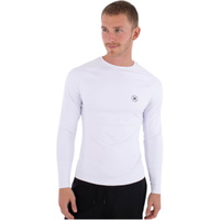 Mens Slim Fit Icon Circle Long Sleeve Rash Vest
